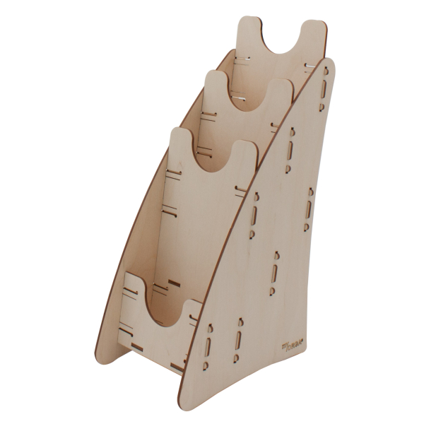 no.703 Prospektständer DIN lang 3-fach - 3er Set